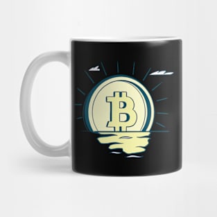 BTC Crypto Bitcoin Sunrise Mug